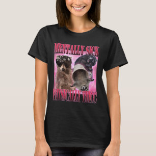 Menter-sick fysiskt-tec-nuny Raccoon-nota T Shirt
