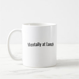 Menter vid Lunch Funny Coffee Mugg