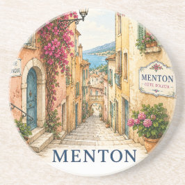 Menton Charming Old Town Alley coasters Underlägg