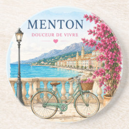 Menton Charming Old Town Alley coasters Underlägg