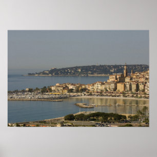 Menton, Cote d'Azur, Frankrike. Poster