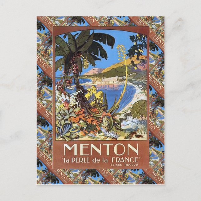 Menton, Le perle de la Frankrike Vykort (Framsida)