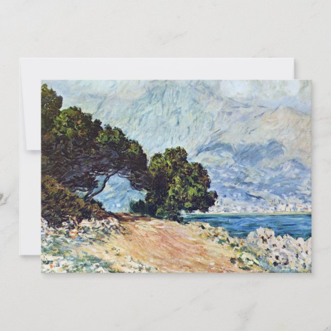 Menton sedd från Cap Martin av Claude Monet (Framsida)