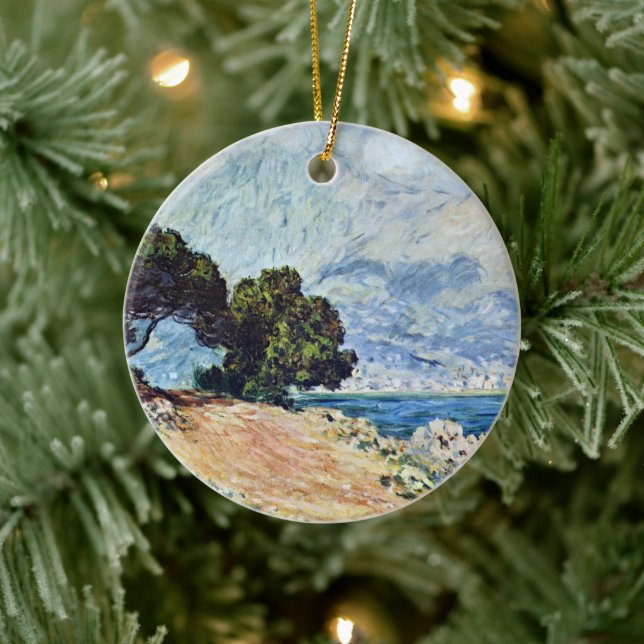 Menton sedd från Cap Martin av Claude Monet Julgransprydnad Keramik (Träd)