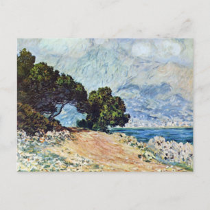 Menton Seen från Cap Martin av Claude Monet Vykort