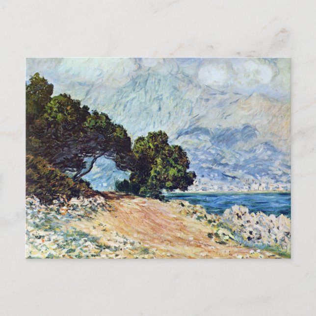 Menton Seen från Cap Martin av Claude Monet Vykort (Framsida)