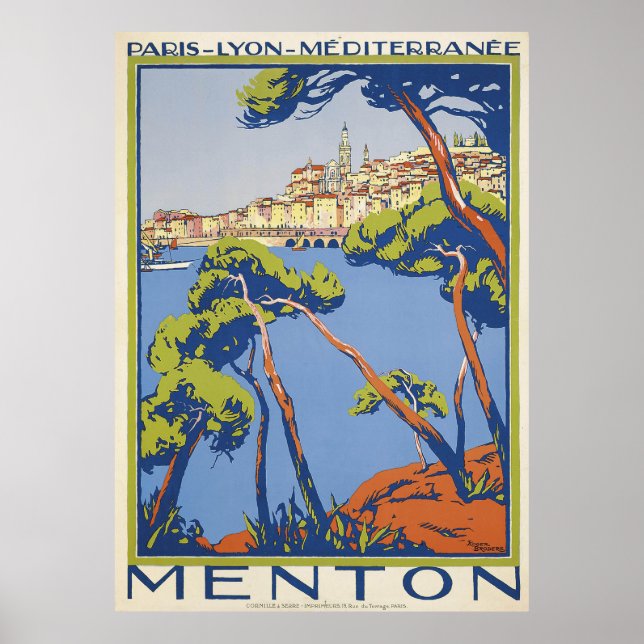 Menton Travel Poster (Framsidan)