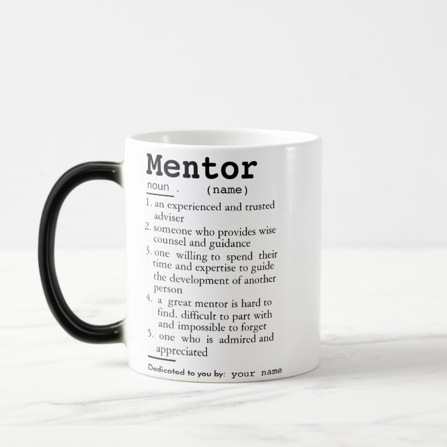 Mentor Definition Mugg,Gift för Mentor Magisk Mugg (Vänster)