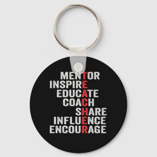 Mentor Inspire Educate Coach  Influence Pappa Nyckelring