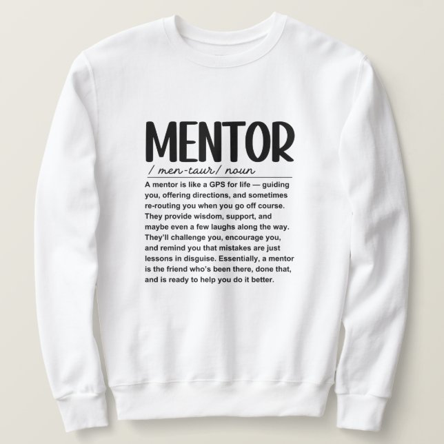 Mentor Lång Ärmad Tröja (Design framsida)
