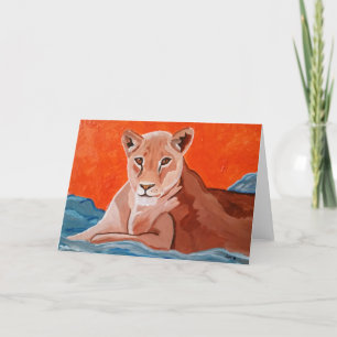 Mentor Lioness, standard 5 tum x 7 tum Tack Kort