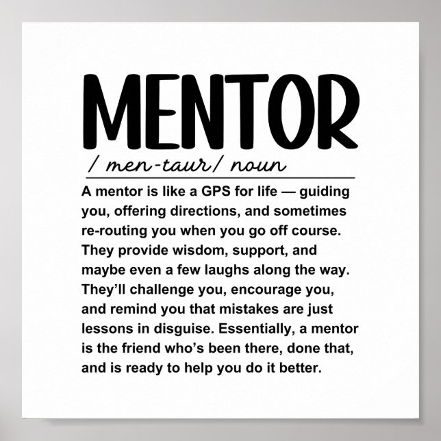 Mentor Poster (Framsidan)