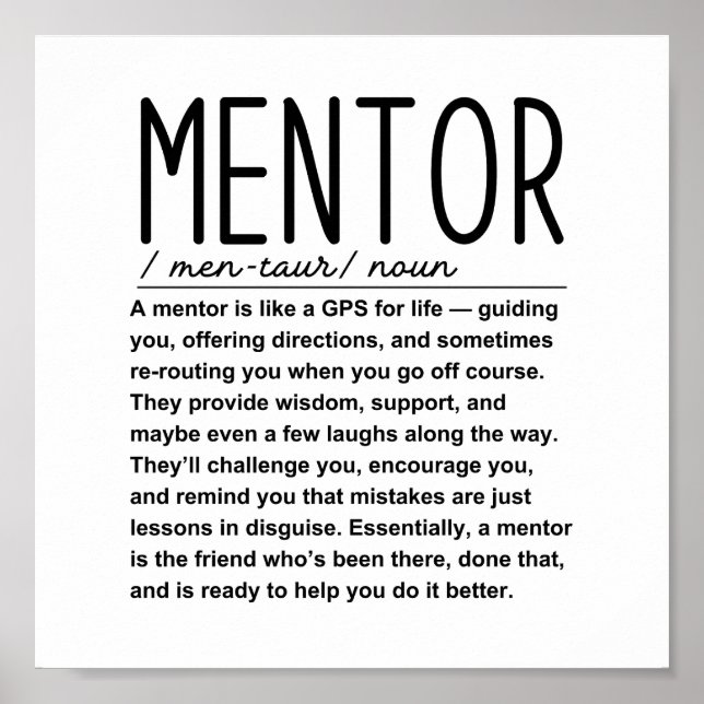 Mentor Poster (Framsidan)