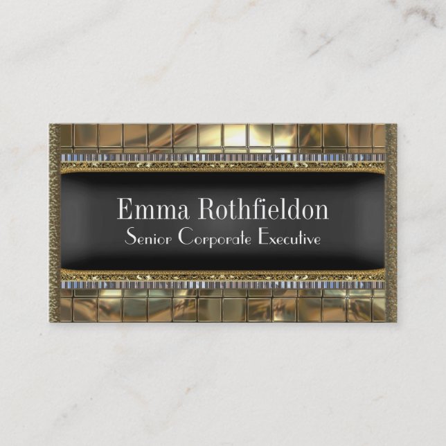 Mentorsteen elegant 3,5" x 2" professionell visitkort (Framsida)