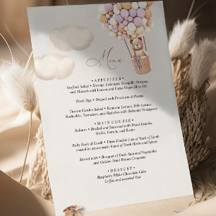 Menu Bear Baby Shower-bubbla Tilläggskort