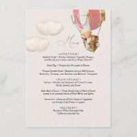 Menu Bear Baby Shower-bubbla