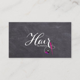 Menu Board Typography Hair by Namn Visitkort