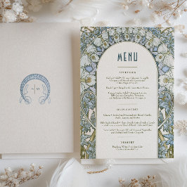Menu Bröllop Vintage Art nouveau av Mucha Inbjudningar