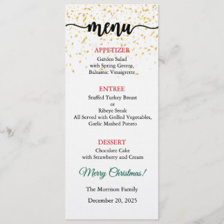 Menu Card, Christmas Menu, Dinner, Lunch Inbjudningar