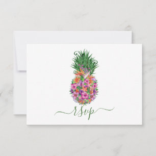Menu Choice för ananas-Blommigten Bröllop OSA Kort