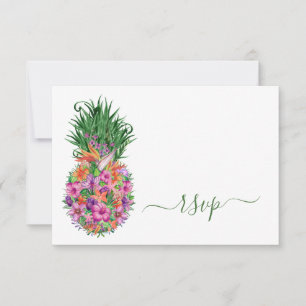 Menu Choice för ananas-Blommigten Bröllop OSA Kort