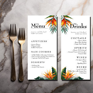 Menu & Drinks Birds of Paradise Bliss Meny
