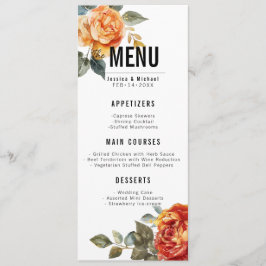 Menu + Drinks Marble Dreams Orange Ro Meny