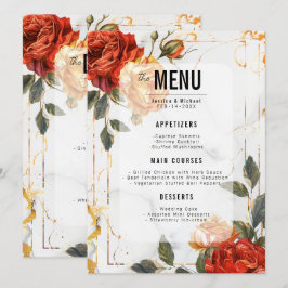 Menu + Drinks Marble Dreams Orange Ro Meny