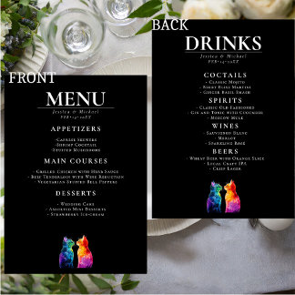 🌈 MENU + DRINKS Purrfectly Yours: A Rainbow Love Meny