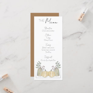 Menu - Fall-tema