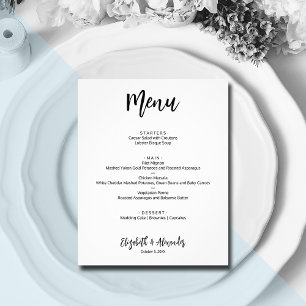 Menu Flyer på Bröllop-menyn i budgeten