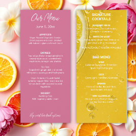 Menu för den moderna italienska sommaren Bröllop Meny