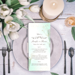 Menu för Grönt för radiant Mint Botanical Glitter  Meny