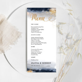 Menu för sjömän och Guld Bröllop Ceremony Menu Meny