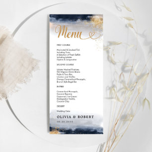 Menu för sjömän och Guld Bröllop Ceremony Menu Meny