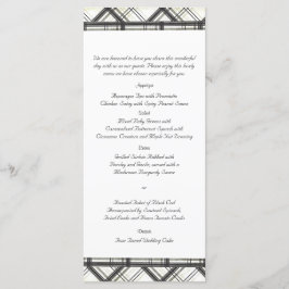 Menu för Svartvit Bröllop Meny