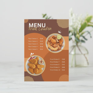 Menu Fried Chicken Meny