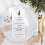Menu med minimalistisk Rustic Gräs Träd Bröllop Meny<br><div class="desc">Minimalistisk Rustic Gräs Träd Bröllop Menu med rubriken "meny" i mörk grått modern calligraphy font. Redigera med namn,  bröllop datum och meny. Klicka på "anpassa ytterligare" om du vill justera layouten.</div>