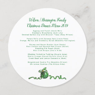 Menu Sage Snöflingor Round Meny