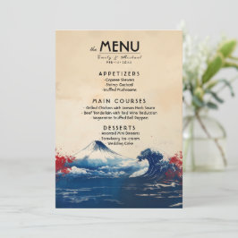 Menu + underbar text Japonesque Harmony med Fuji Meny