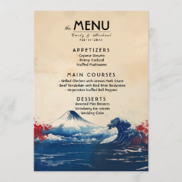 Menu + underbar text Japonesque Harmony med Fuji Meny