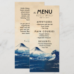 Menu + underbar text Japonesque Harmony med Fuji Meny