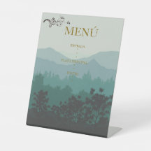 Menú Vertical de Boda 'Perfil de Montaña' 