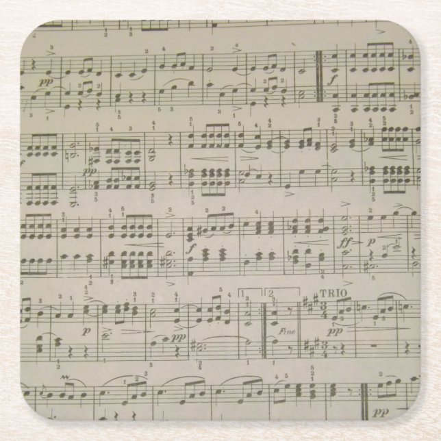 Menuetto pappersunderlägg underlägg papper kvadrat (Framsidan)