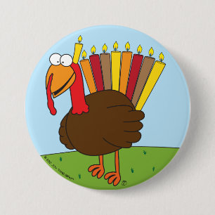 Menurkey klämmer fast (stort) knapp