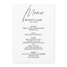 Meny Bröllop i klartext