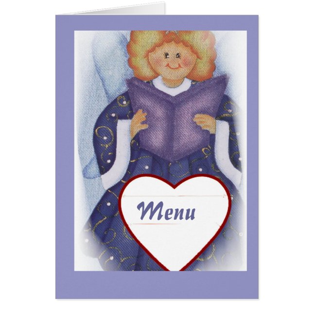 meny / ementa hälsningskort (Framsidan)