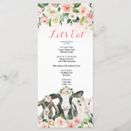 Meny för Blommigt för barn i kategorin "Grisdjur"