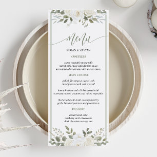 Meny för Elfenbenskusten och Sage Elegant Blommigt