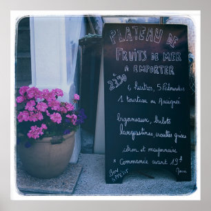 Meny för fransk-kalkylpanel poster